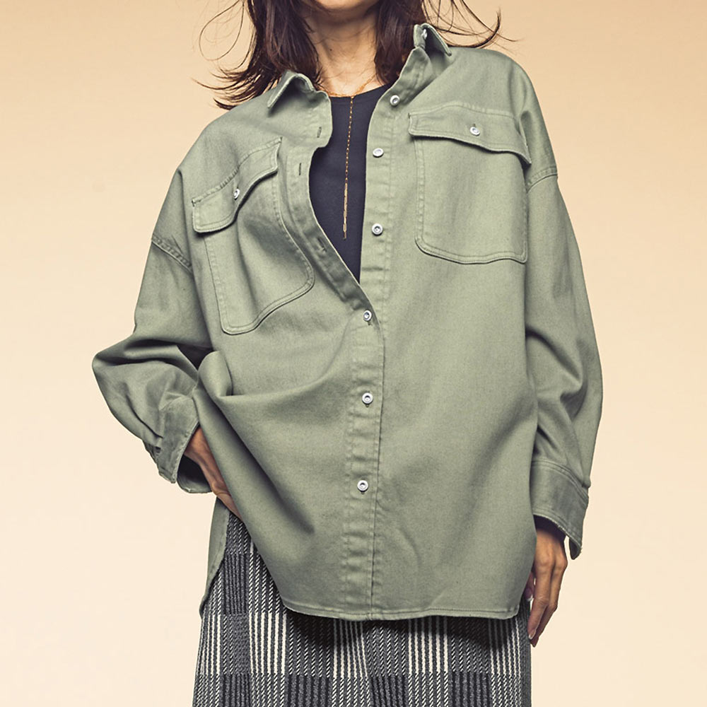 Healthy DENIM/ヘルシーデニム コットンリヨセル混 シャツ シャツ ブラウス PC6194