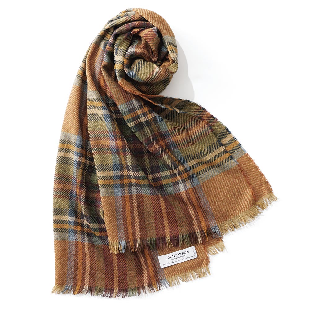 ロキャロン社 ウールカシミヤマフラー（スコットランド製） 通販