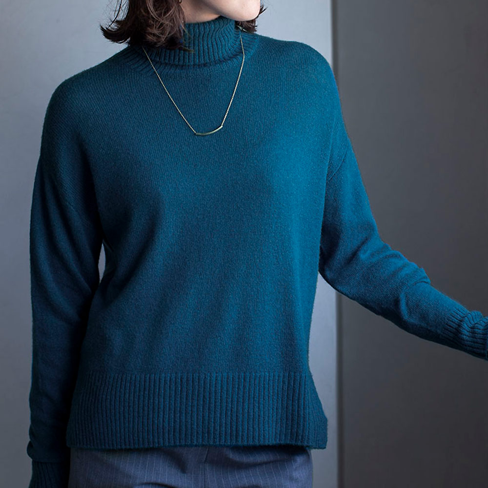カシミヤ100% タートルネック エアリーニット ニット セーター ファッション PC6254