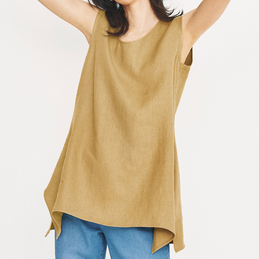 リネン ヘムデザイン ブラウス シャツ ブラウス ファッション PC6271