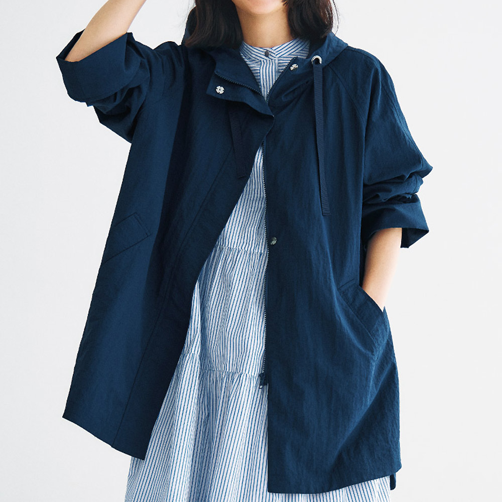 UVカット はっ水加工 ライトフーデッド ブルゾン UV 紫外線対策 美容 健康 PC6286