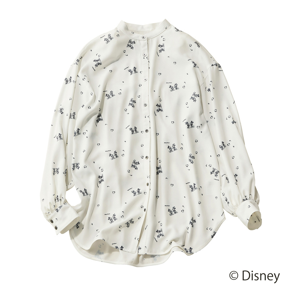 ミッキー&ミニープリント シャツブラウス ブラウス シャツ PC6309