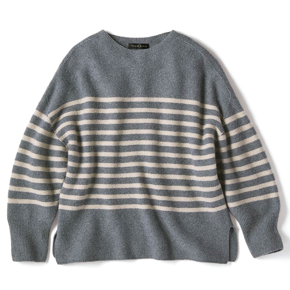 ホールガーメント(R) ボーダーニットプルオーバー ニット セーター ファッション PC6449