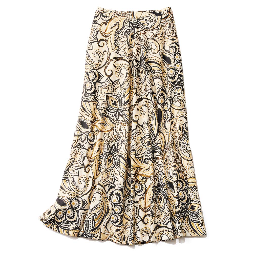 エリカ社 リネンコットン ペイズリー柄スカート スカート ファッション PC6480
