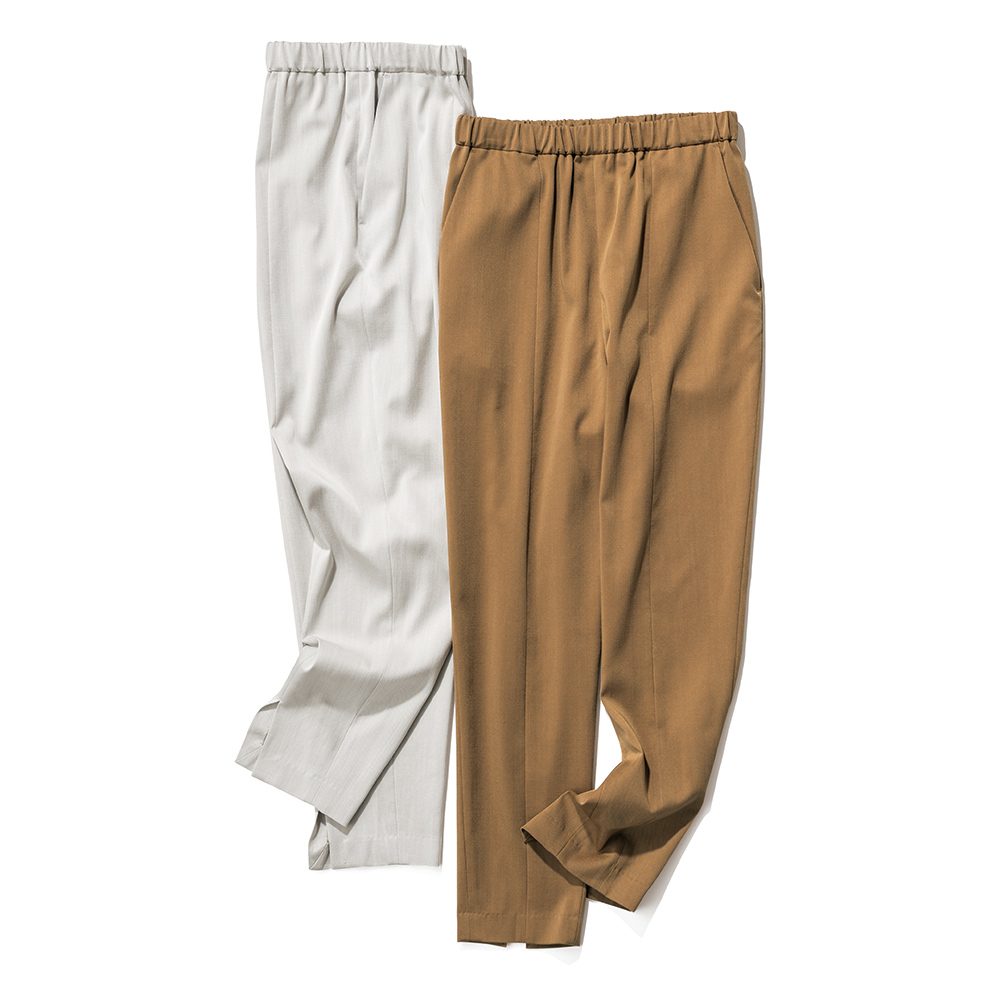 ≪股下丈60cm≫とろみ素材 バックスリット パンツ パンツ ファッション PC6527