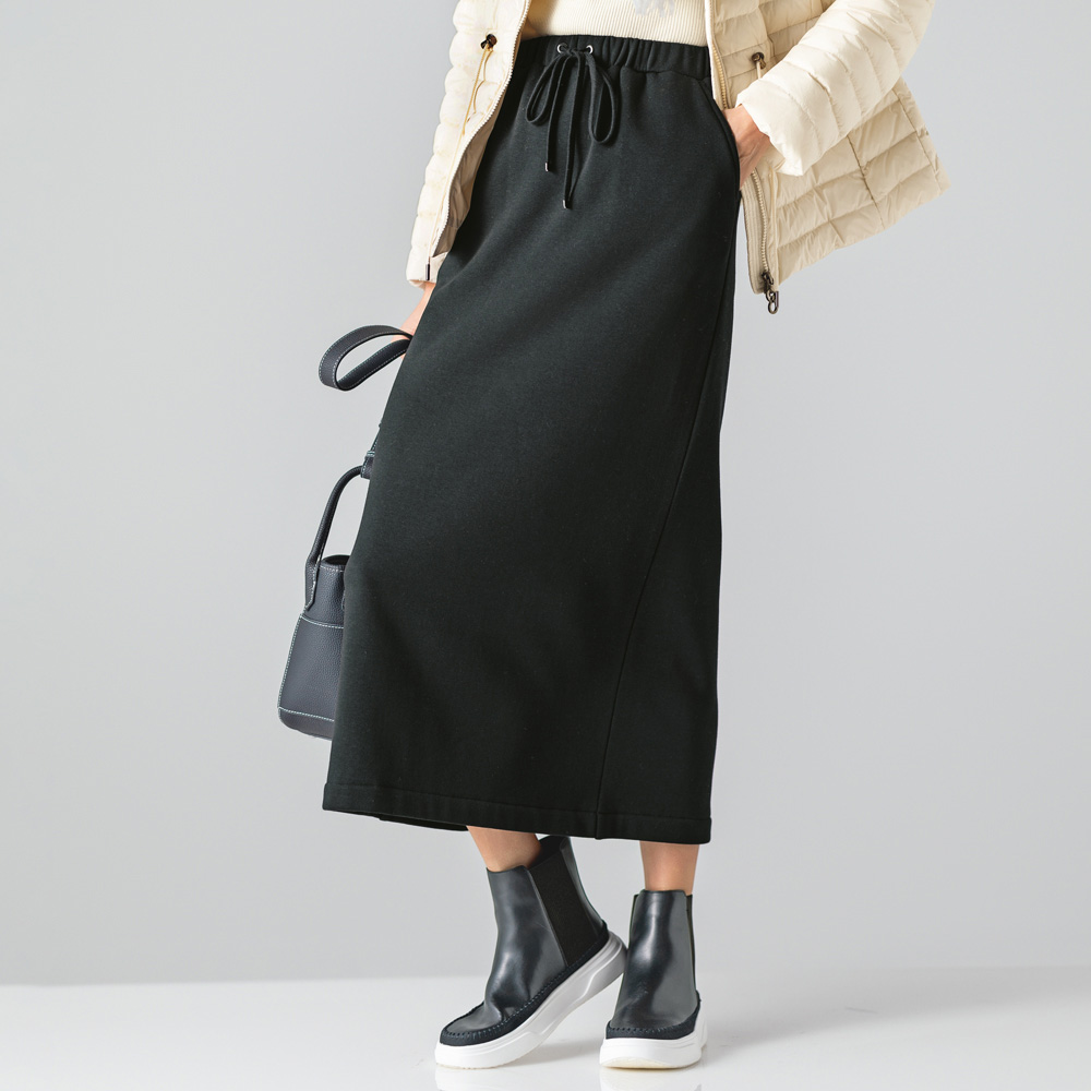 裏起毛ジャージー ロングスカート タイトスカート スカート PC6363