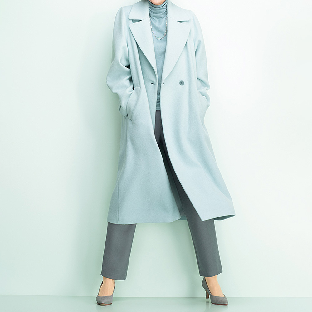 ウールメルトン ロングコート コート ファッション PC6442