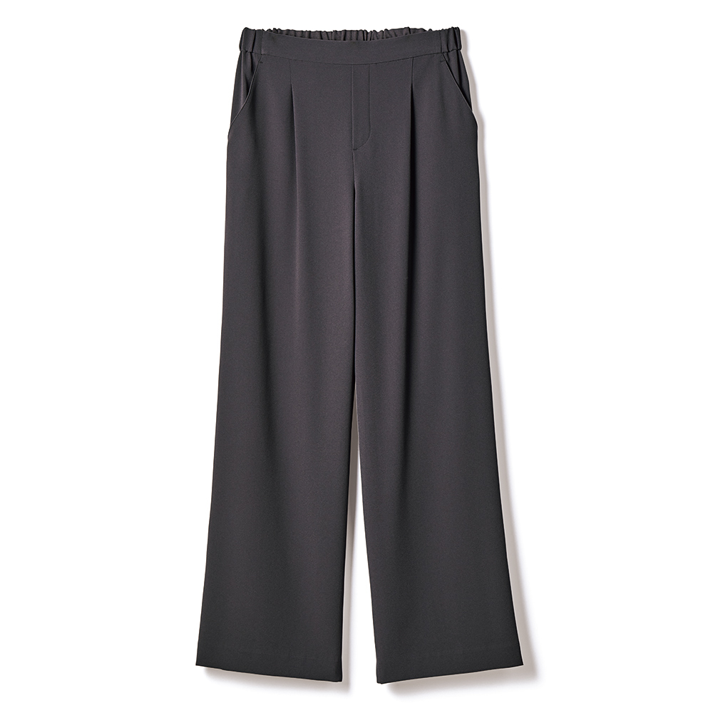 ≪股下丈74cm≫ トリアセテート混 ワイドパンツ ワイドパンツ パンツ PC7075