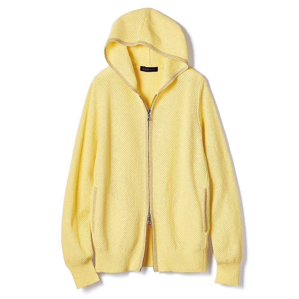 ドライチュニカ加工糸タック編みパーカ パーカー スウェット トレーナー PC7128