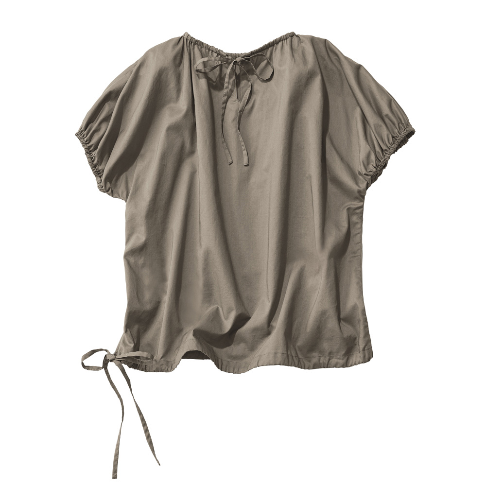 コットンボイル ギャザー プルオーバーブラウス プルオーバー シャツ ブラウス PC7170