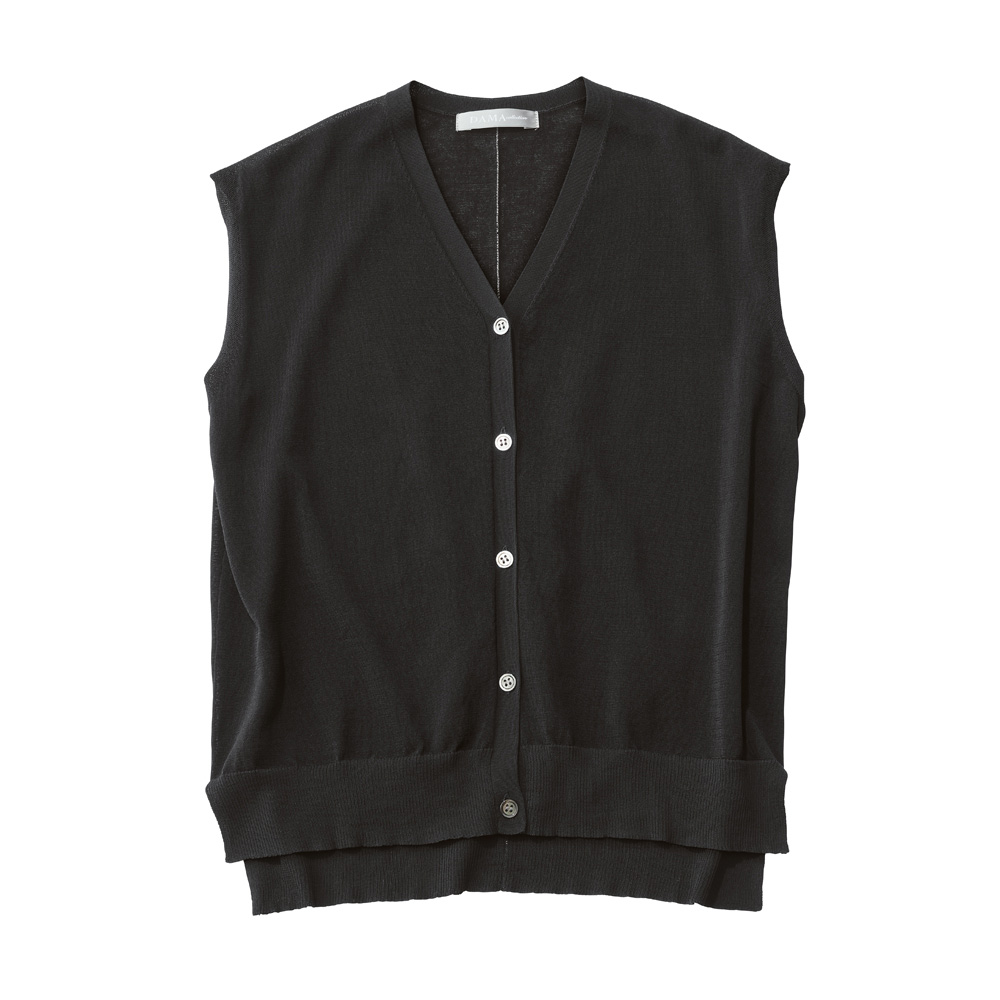 ライン入り シアーニット ボレロ&ジレ サマーニット ニット セーター PC7176