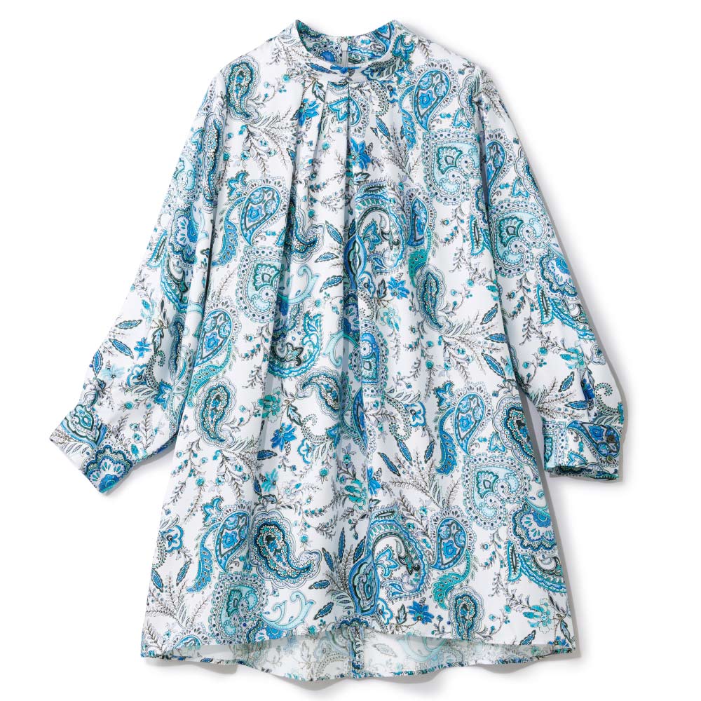 エリカ社 更紗ペイズリープリント ブラウス ブラウス シャツ PC7194