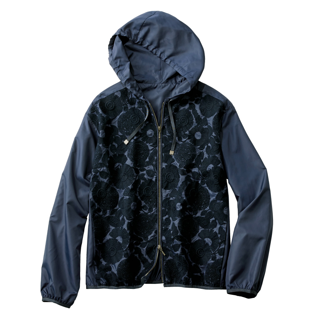 フロント刺しゅう フーディブルゾン ブルゾン ジャケット PC7201