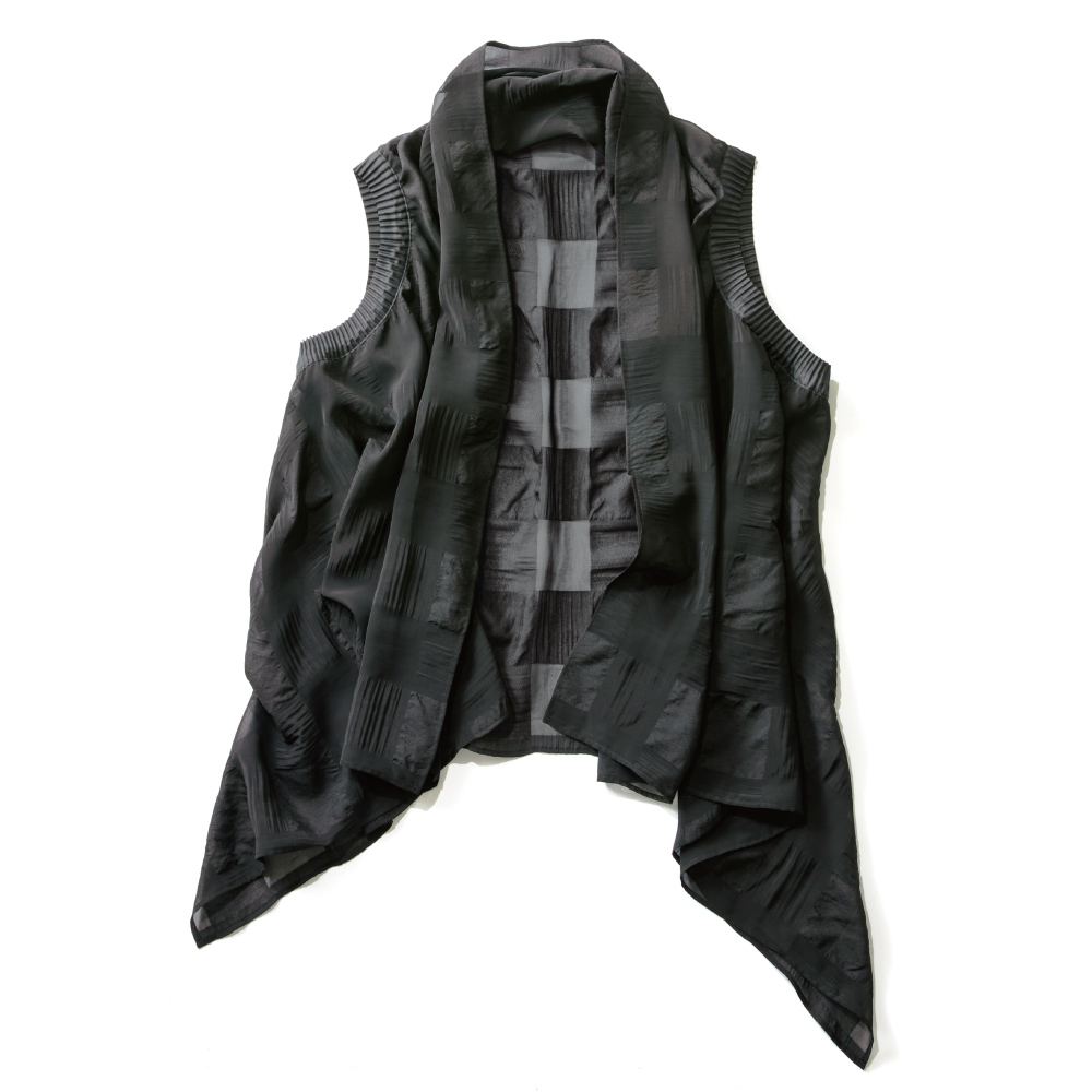 ブロックチェック ストール風ジレ ベスト ジレ ジャケット PC7222