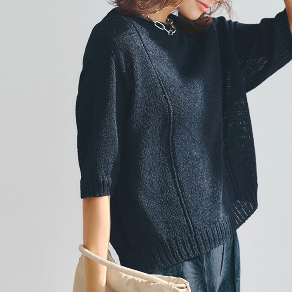 ホールガーメント（R） 和紙混ニットプルオーバー（日本製） ニットセーター ニット セーター PC7011