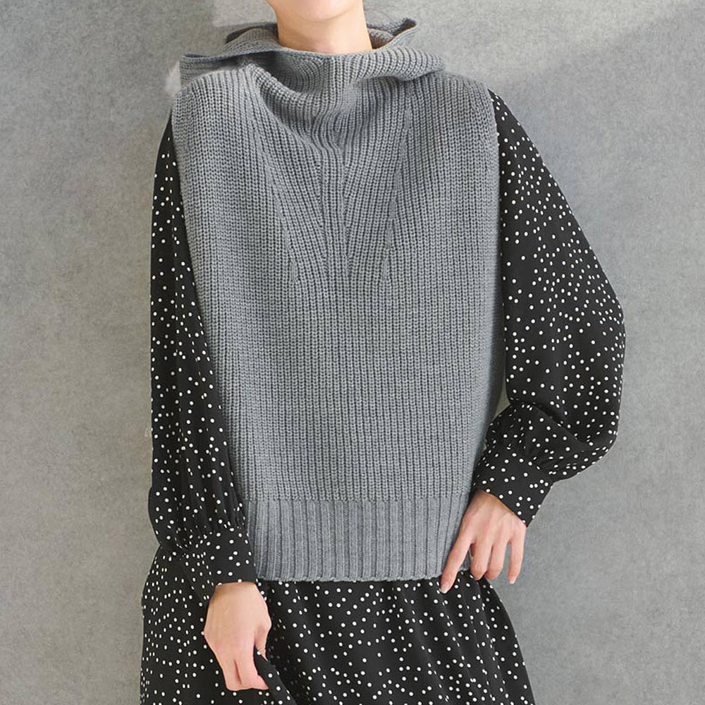 ホールガーメント（R） フーディベスト（日本製） サマーニット ニット セーター PC7017