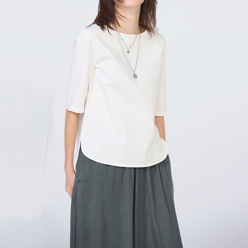シルケットジャージー ボートネック Tシャツ Tシャツ カットソー PC7032