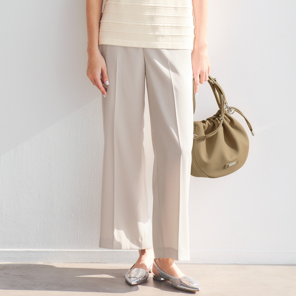 多機能素材 アンクル丈 セミワイドパンツ UV対策ウェア UV 紫外線対策 PC7036