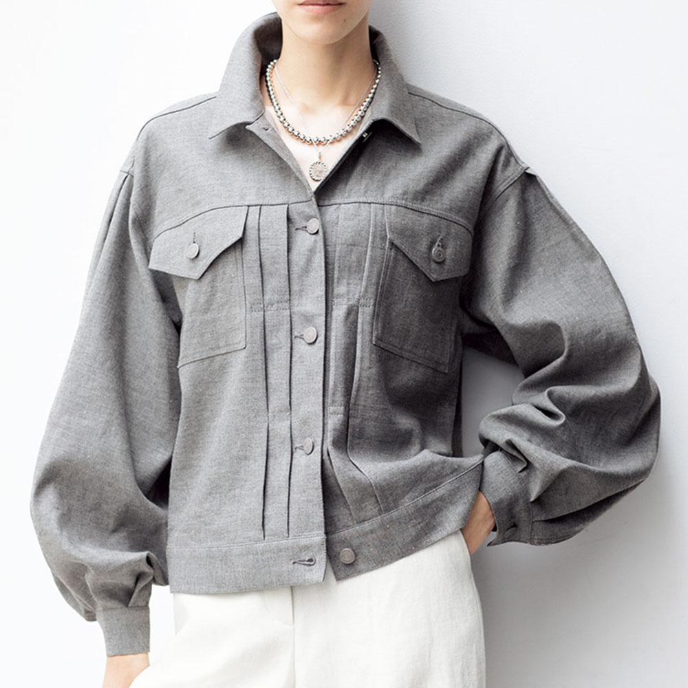 リネンコットンツイル ブルゾン ブルゾン ジャケット PC7070