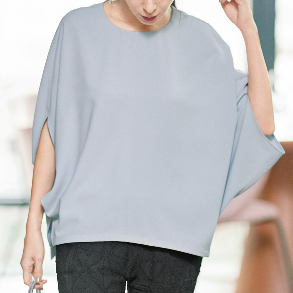 ポンチョ風 ブラウス プルオーバー シャツ ブラウス PC7185