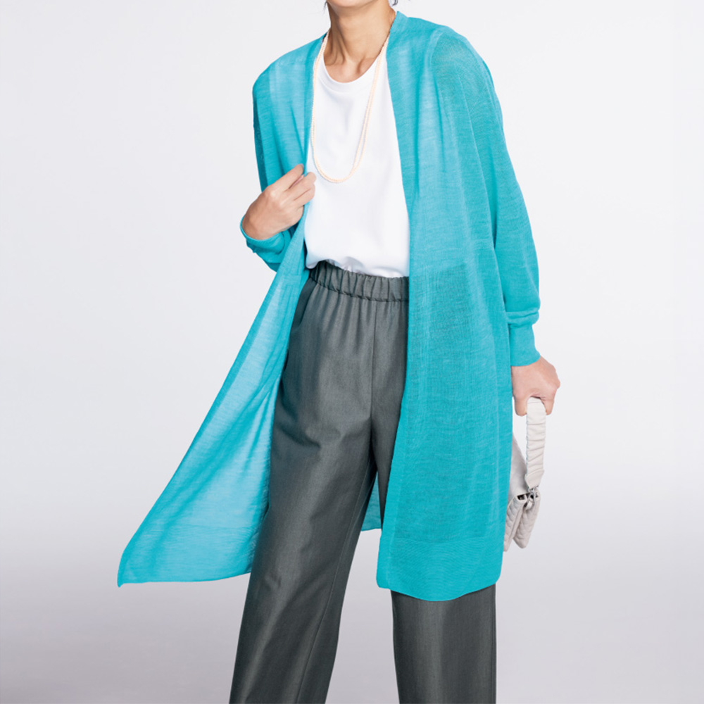 ホールガーメント(R) ラミーロングニットカーディガン ニットカーディガン ニット セーター PC7210