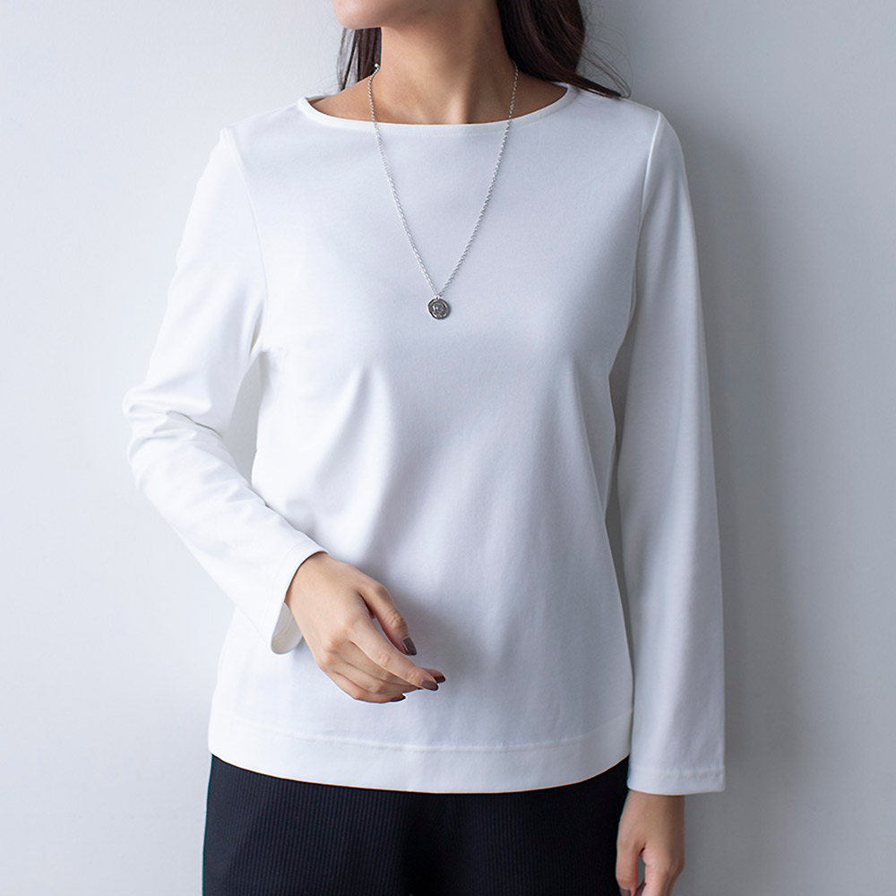 テクノラマ スムースボートネック Tシャツ シャツ ブラウス ファッション PC7471