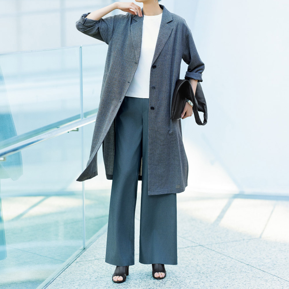 NIKKE」ミニシボ千鳥一重仕立てコート 通販 - ディノス