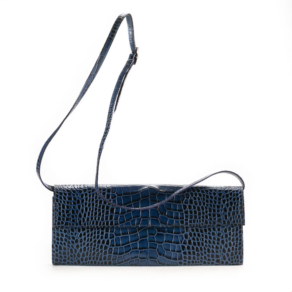 【Meratti メラッティ　クロコ　レザーバッグ】 meratti メラッチ メラッティ ハンドバッグ イタリア製