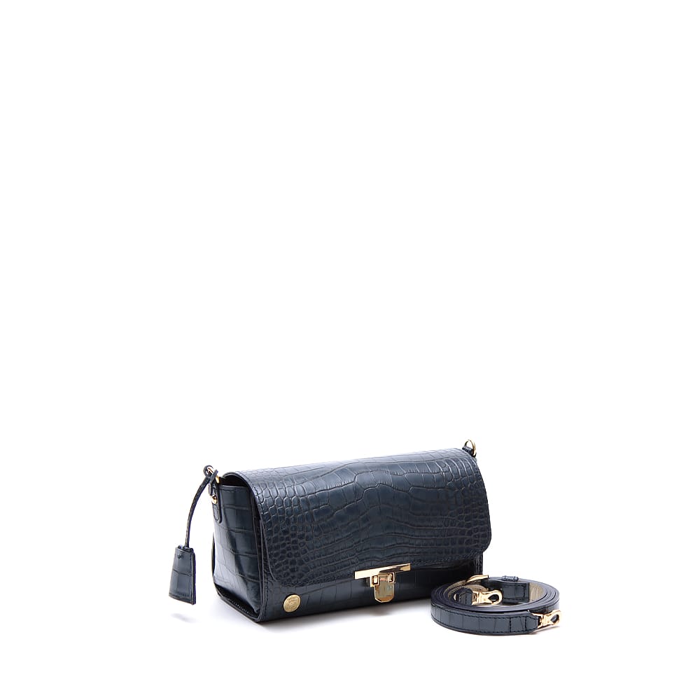 A.D.M.J.／エーディーエムジェー クロコ型押し ショルダーバッグ