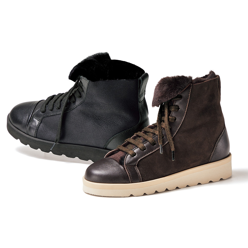 STEFANO GAMBA/ステファノ ガンバ ムートン スニーカー（イタリア製