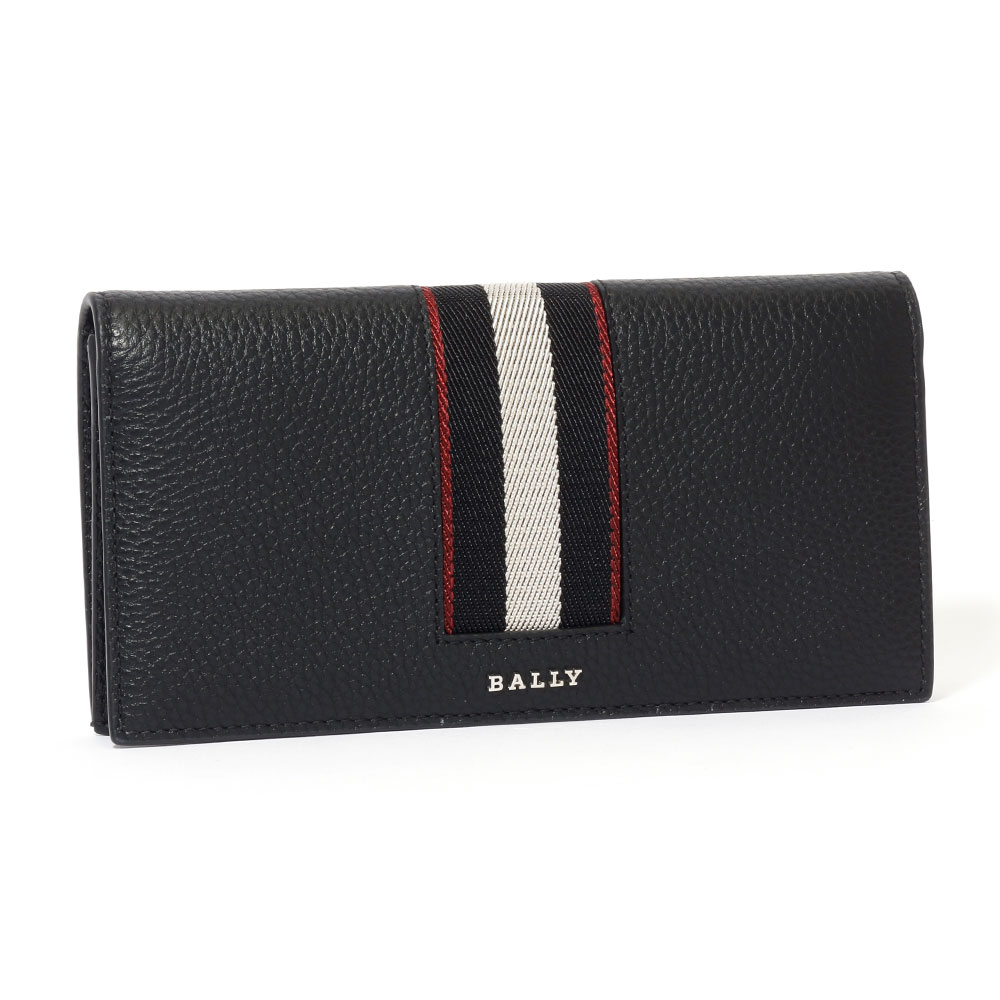 近年！新品同様✨ BALLY ティル 長財布 レザー 黒 トレスポ ロゴ 男女 nanaple_ba-6309718