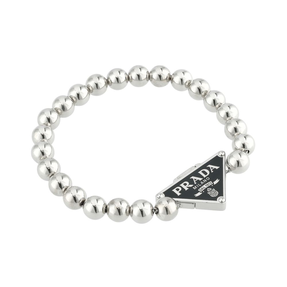 PRADA プラダ バングル ブレスレット マーブル ホワイト レジン アクセ 