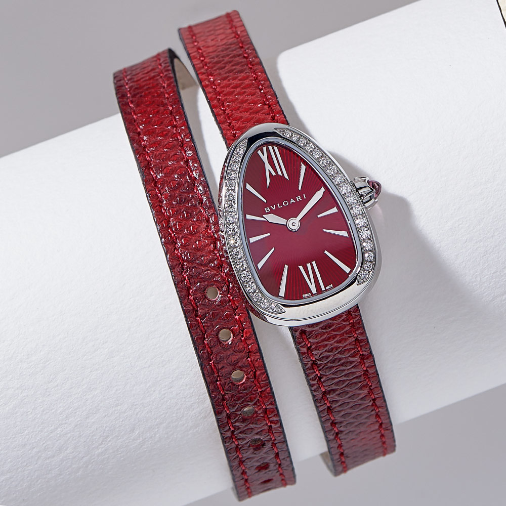 BVLGARI/ブルガリ セルペンティ チェンジベルト（レッド＆ブラック