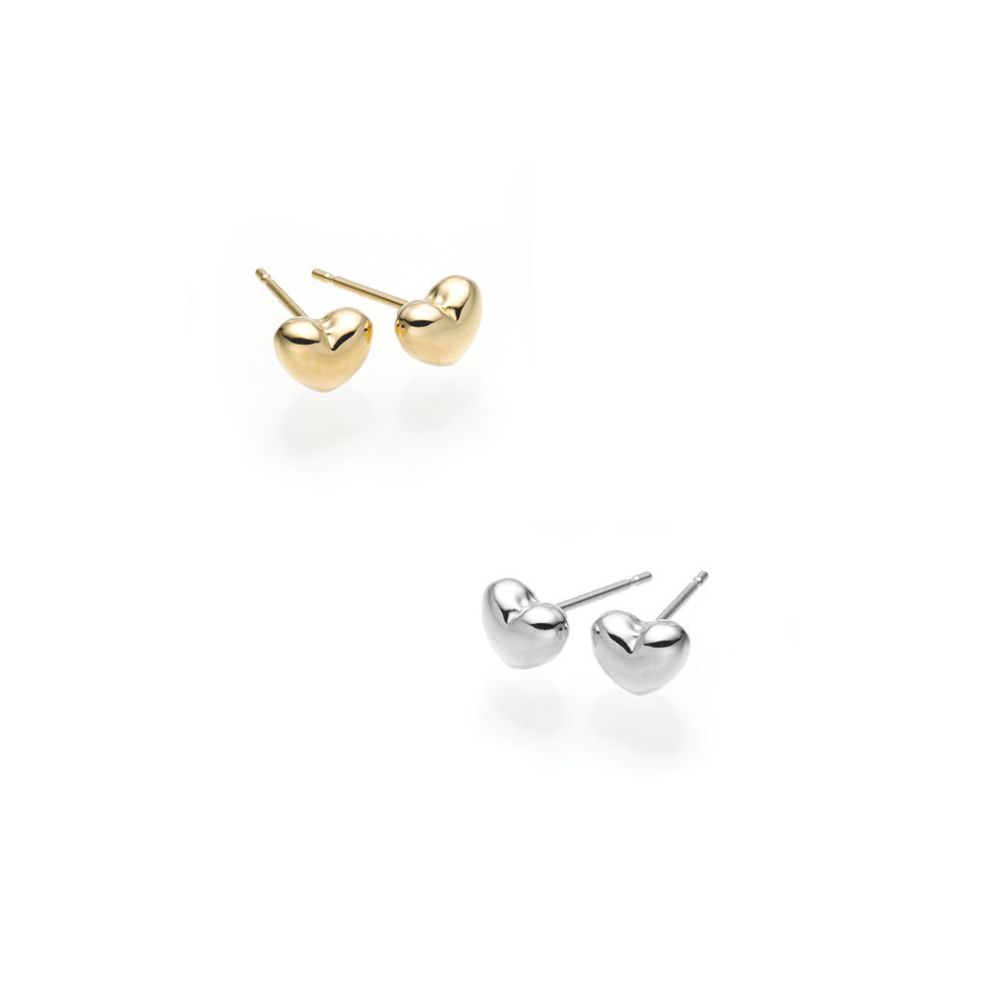 ４℃ ピアス　ショッパー袋付 Pt/K18 つけっぱなしピアス（ハート・Mサイズ） 通販 - ディノス