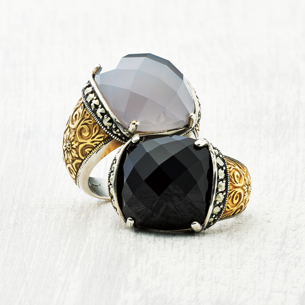 押田比呂美×碌山 SV カラーストーン デザインリング 通販 - ディノス