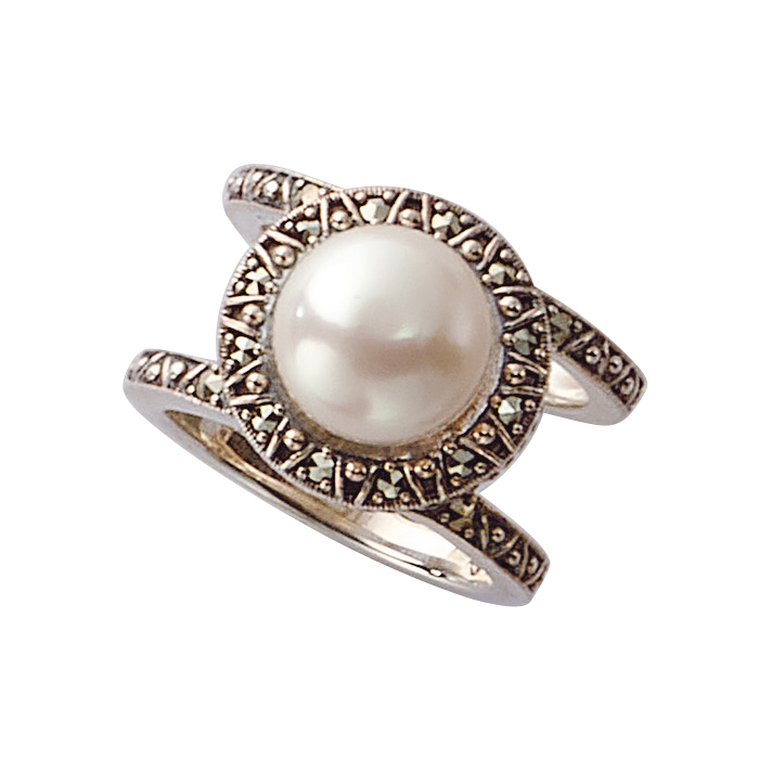 碌山 Rokuzan ロクザン 淡水パール シルバーリング ROKUZAN/碌山 SV 淡水パールリング 通販 - ディノス