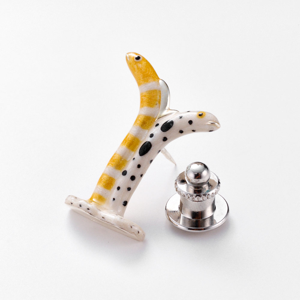 チンアナゴ　木彫ブローチ等 SATURNO/サツルノ SV チンアナゴ ピンブローチ 通販 - ディノス