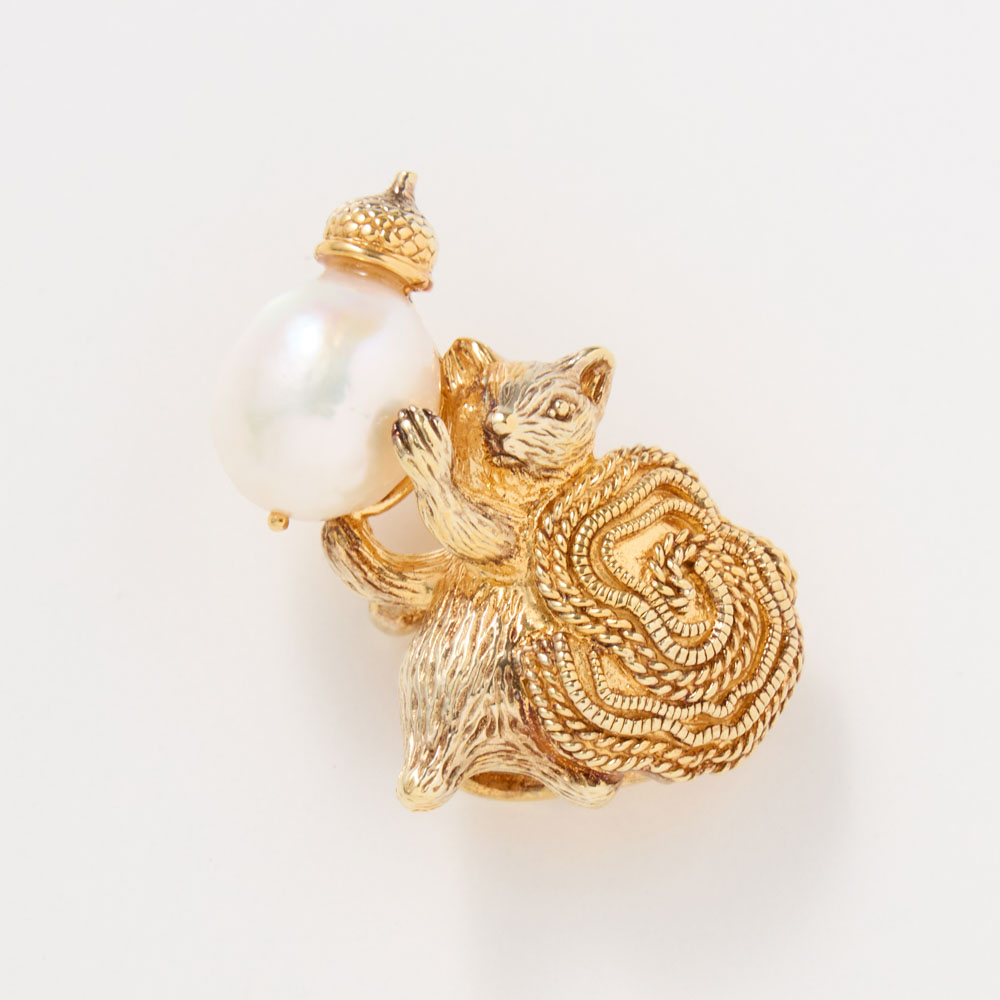 ROKUZAN/碌山 SV淡水パールリスブローチ兼ペンダントヘッド 通販