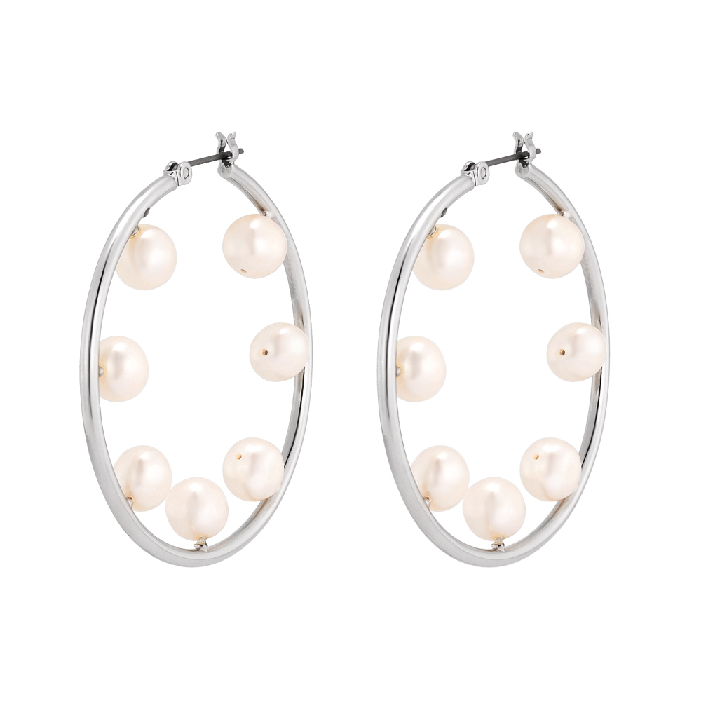 nico design/二コデザイン パールデザイン フープピアス 通販 - ディノス 