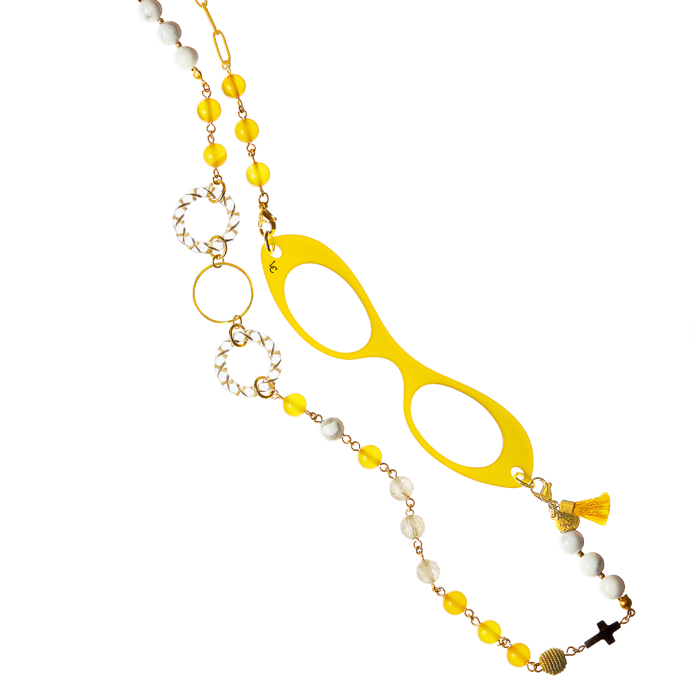LOUPE COLLIER/ルーペコリエ イエローデザインネックレス 通販 - ディノス