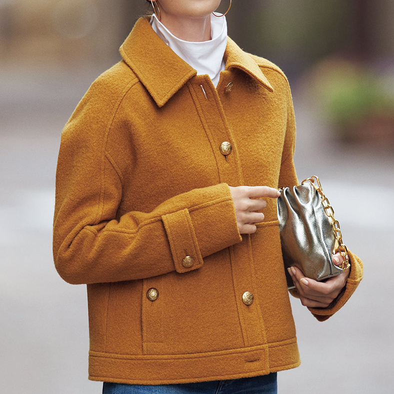 イタリア素材 圧縮ウール ショートジャケットの口コミ - ディノス