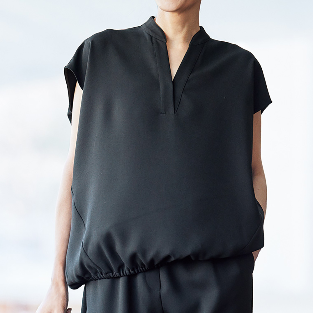 ダブルツイル 裾バルーン ブラウス 通販 - ディノス