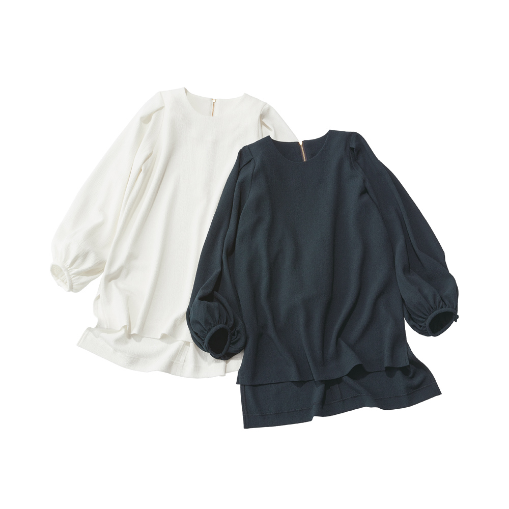 後ろジップデザイン チュニック チュニック ファッション PC4408