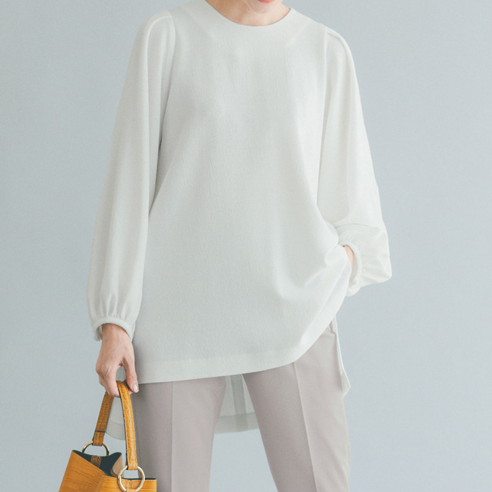 後ろジップデザイン チュニック チュニック ファッション PC4408