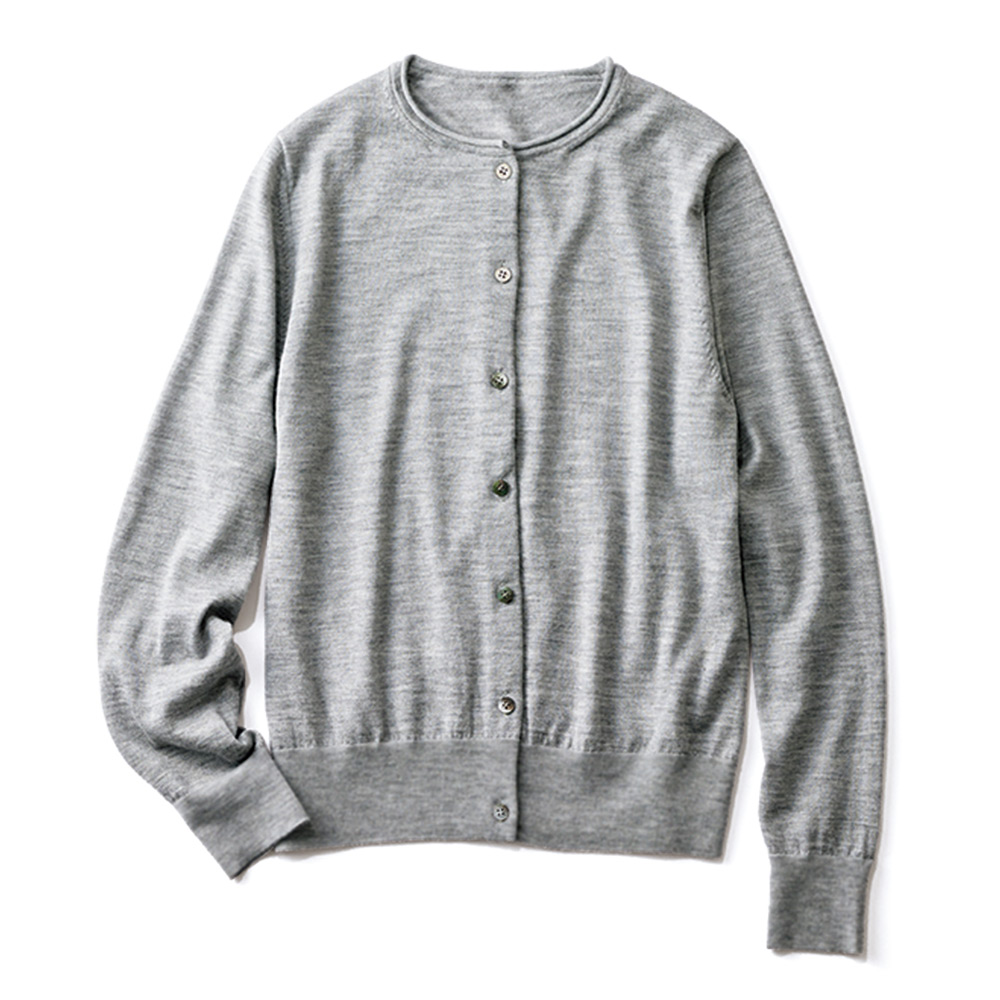 アラシャンカシミヤ クルーネック カーディガン ニット セーター ファッション PC5645