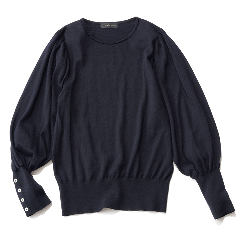 ボリューム袖 ウールニット プルオーバー ニット セーター ファッション PC6042