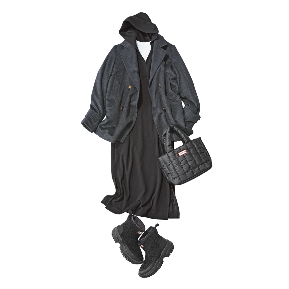 あったか裏起毛 フーディワンピース マキシワンピース ロングワンピース ワンピース PC6179