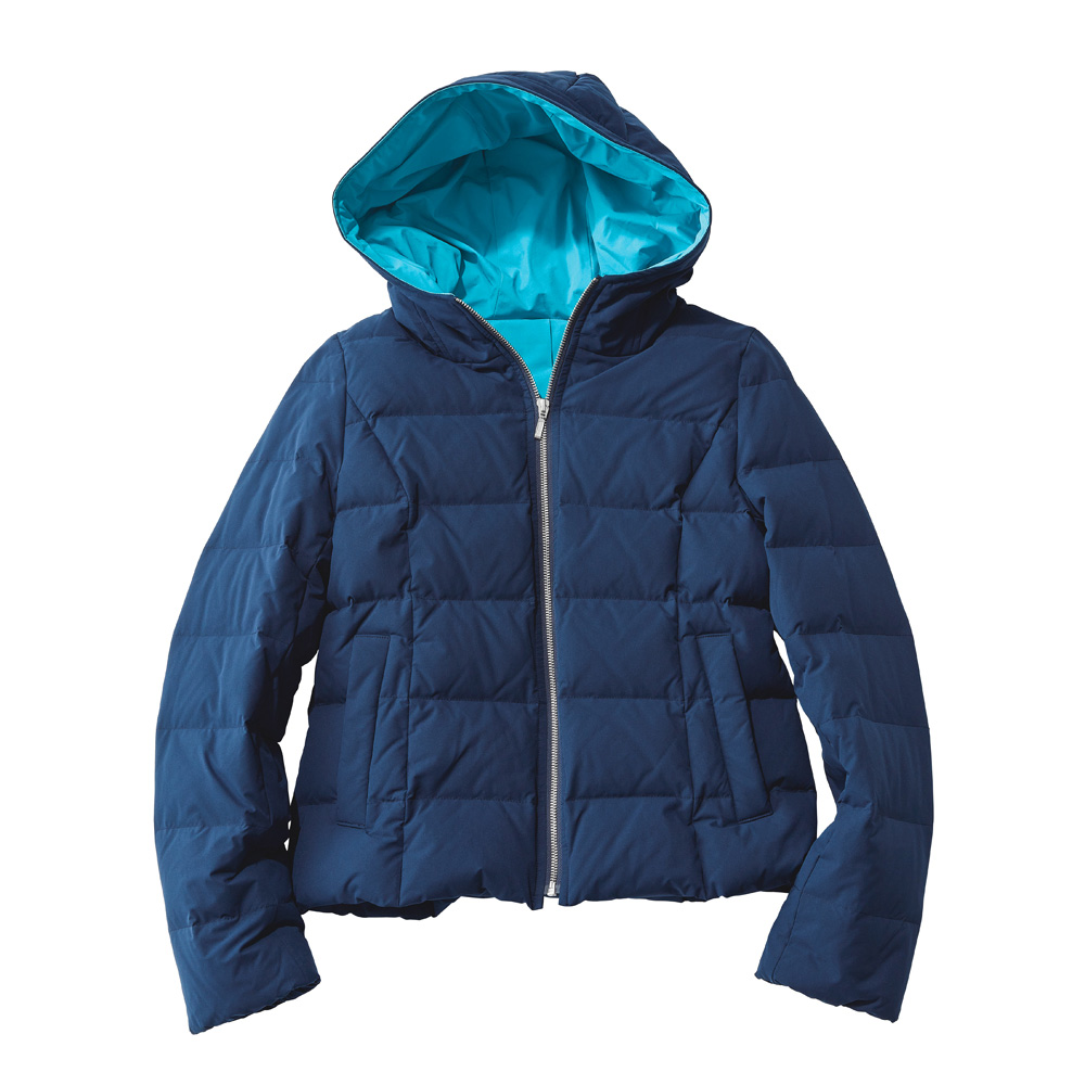 配色フーディ ストレッチ ダウンジャケット ジャケット ファッション PC6552