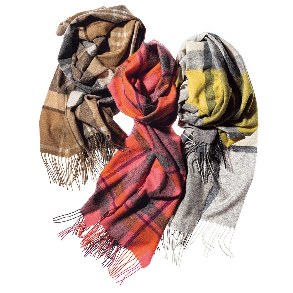 カシミヤ チェック柄 ストール ストール スカーフ マフラー バッグ 靴 アクセサリー PC5495