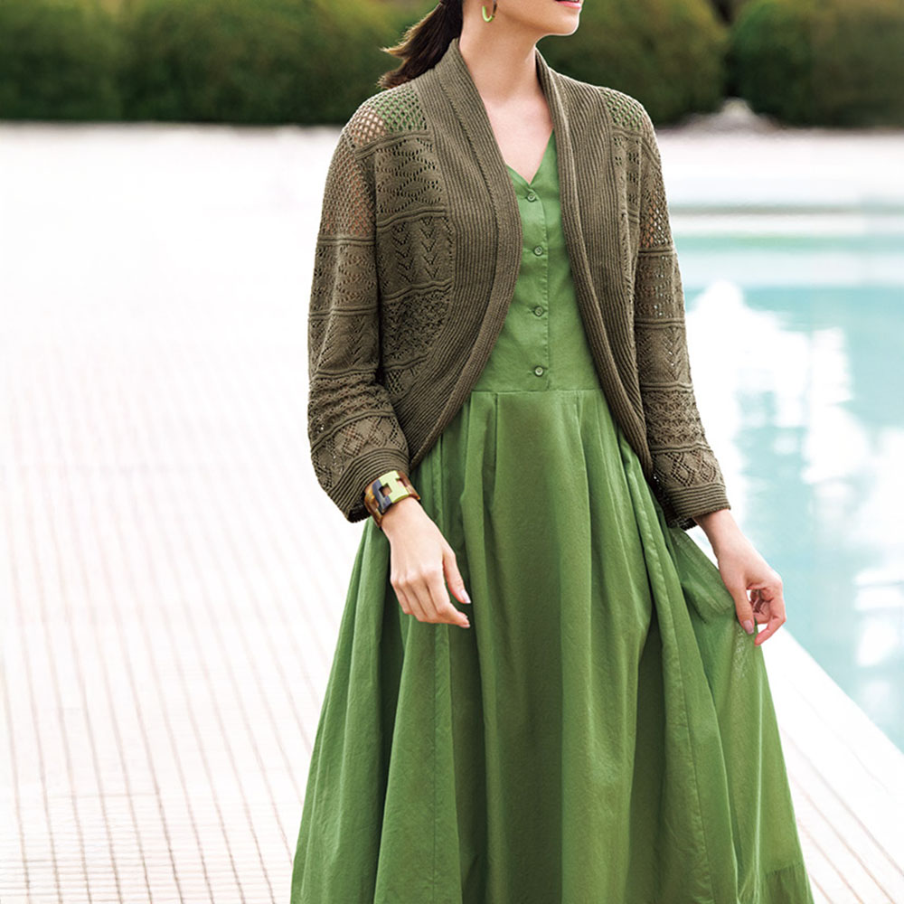 コットンローン 後ろデザイン ワンピース 通販 - ディノス